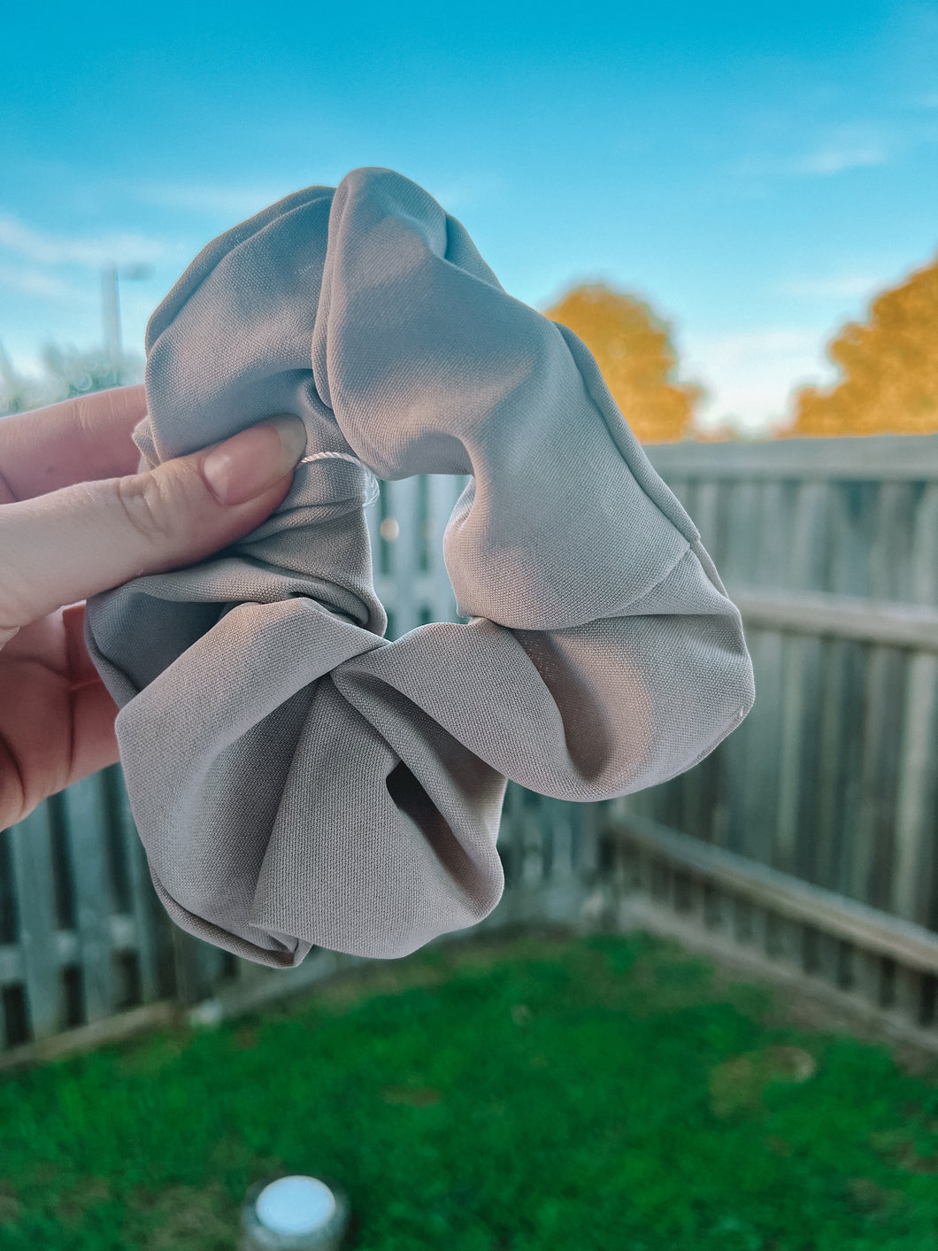 Khaki Luxe Scrunchie