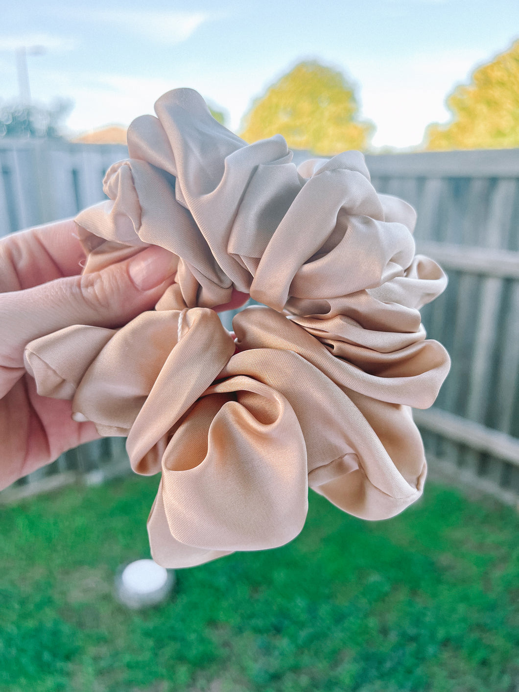 Champagne XL Luxe Scrunchie