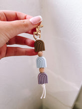 Load image into Gallery viewer, TARA TRIO BEADED KEYCHAIN
