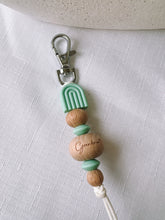 Load image into Gallery viewer, GRANDMA MINT BEADED KEYCHAIN
