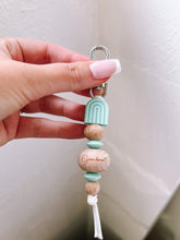 Load image into Gallery viewer, GRANDMA MINT BEADED KEYCHAIN
