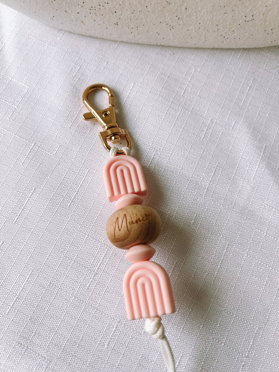 MUM CANDY BEADED KEYCHAIN