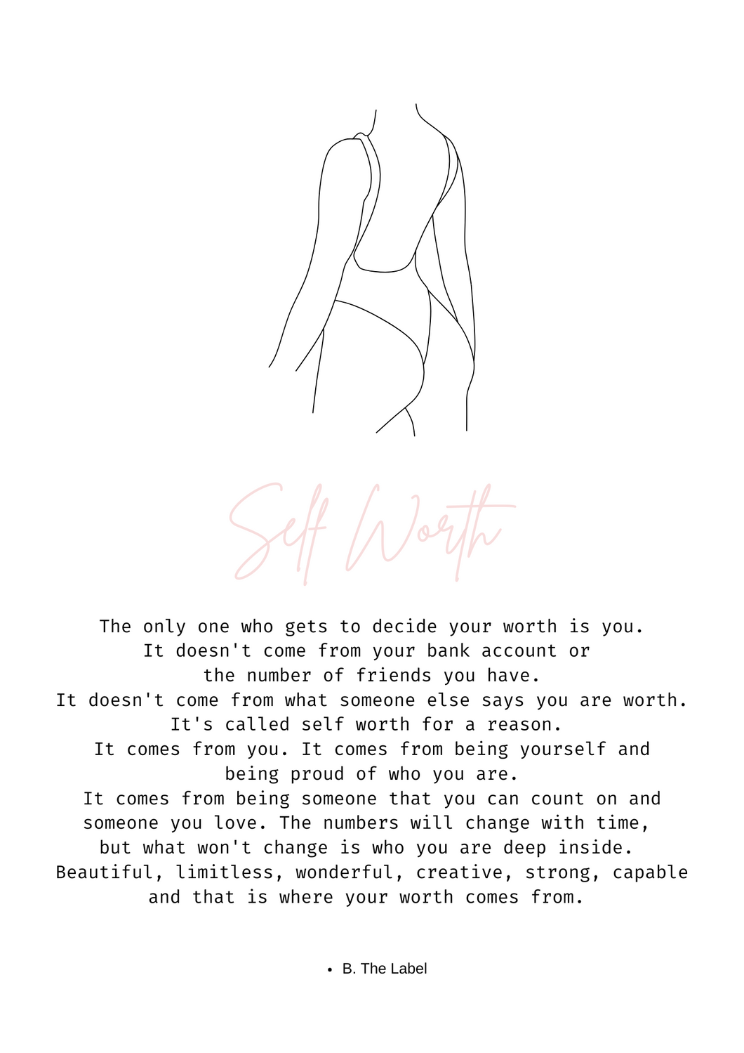 Self Worth Downloadable Print